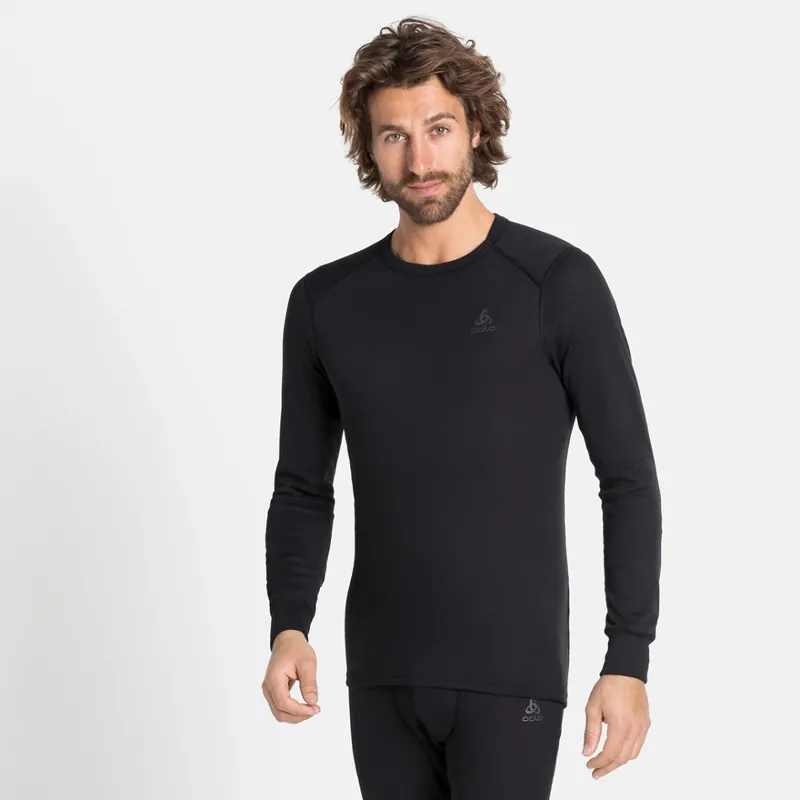 Odlo Mens Active Warm Eco Crew Neck L/S Top Black-2